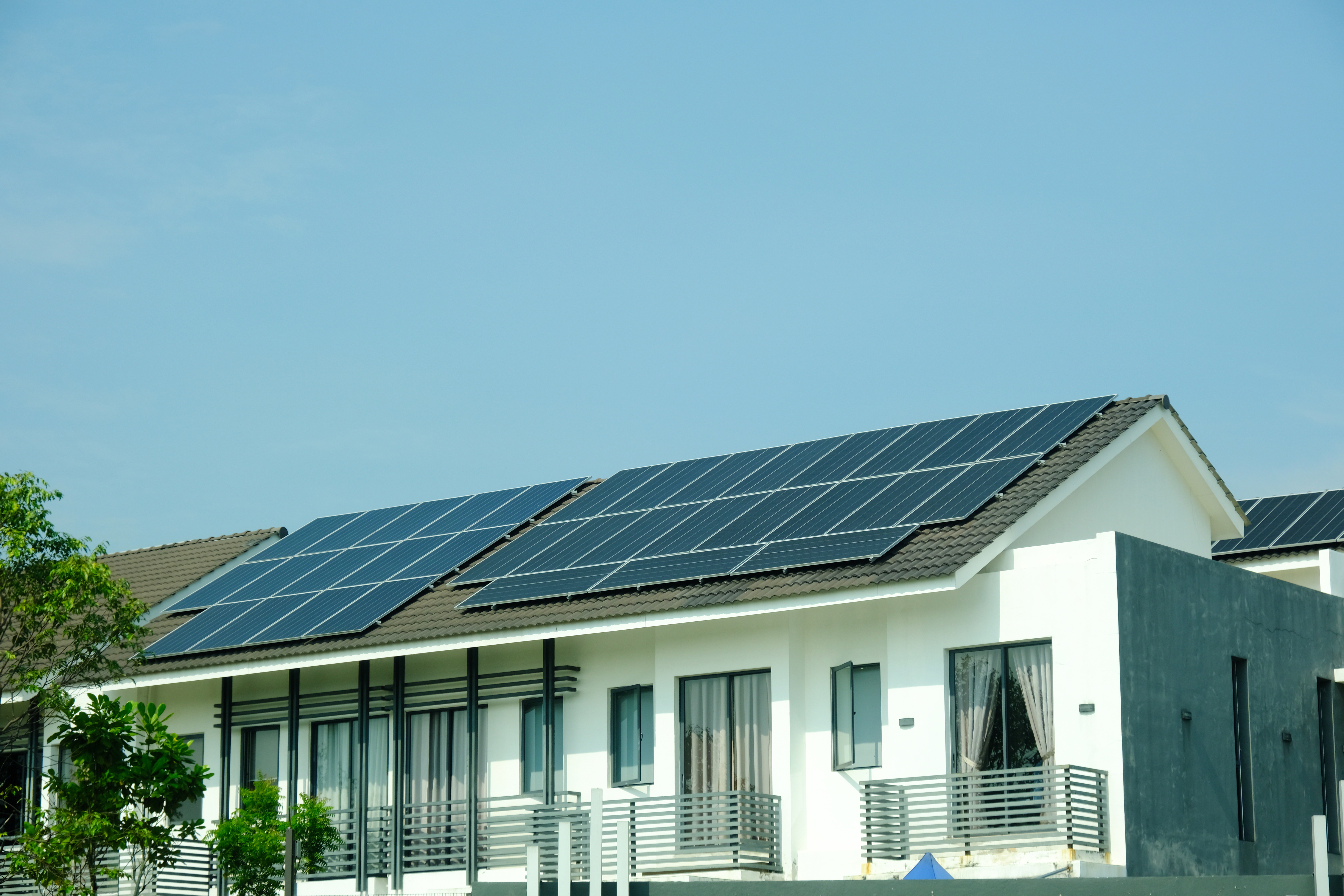 Residential solar panel installation by NetSolar Philippines
